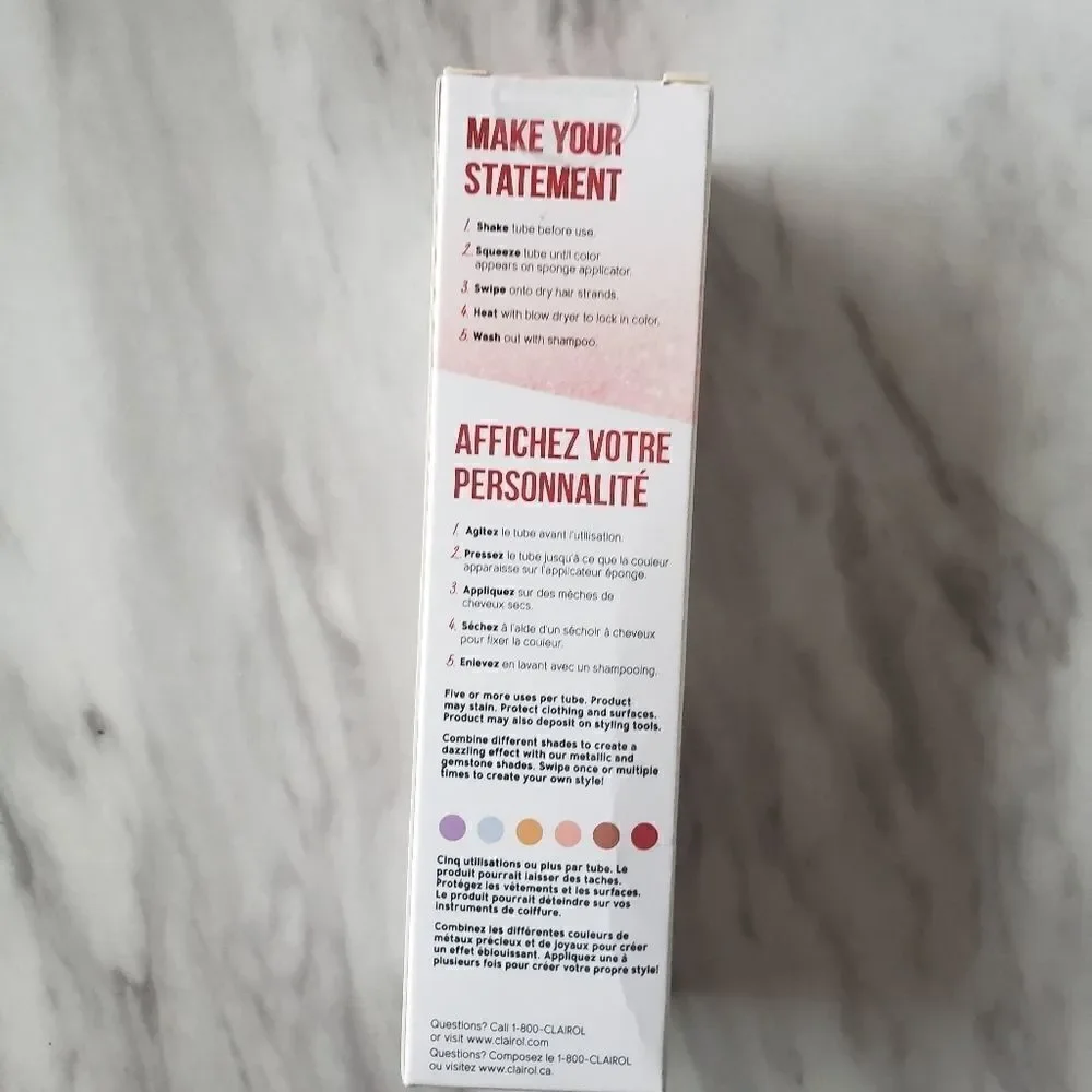 Clairol Color Crave Hair Makeup Brilliant Ruby Red NWT